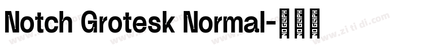 Notch Grotesk Normal字体转换